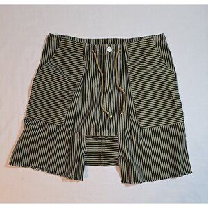 Jaded Gypsy Olivia Striped Shorts Size S/M Pockets Draw‎ String Beach New